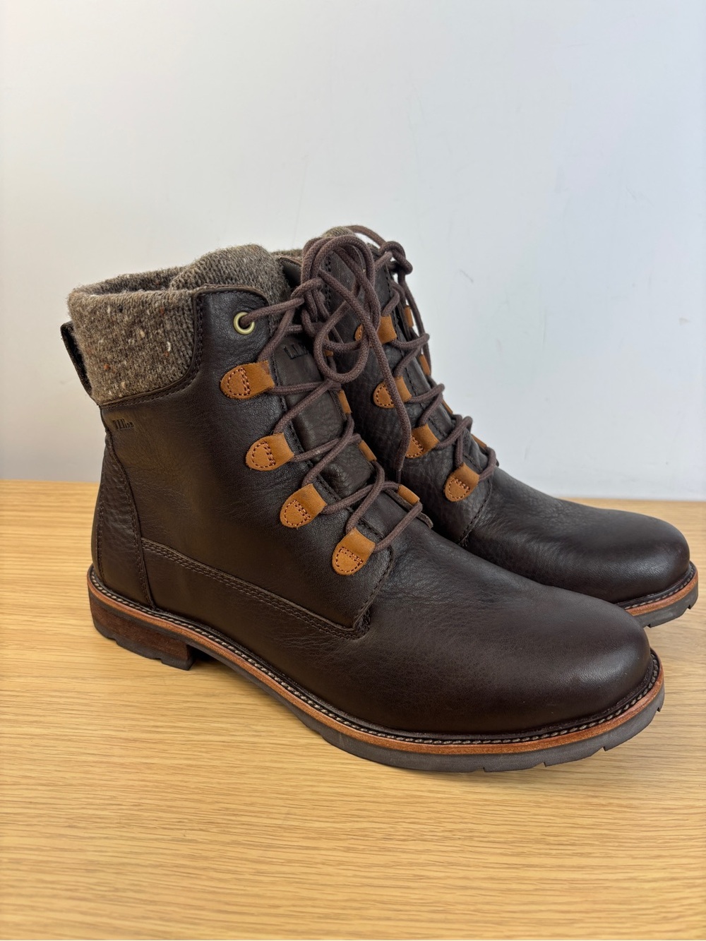 L.L. Bean East Point TEK 2.5 Waterproof Brown Leather Ankle Boot Woman’s 11 M